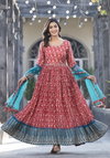Basanti Vol 3 Georgette Heavy Wedding Wear Gown With Dupatta
